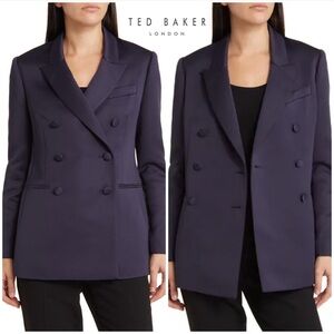 Ted Baker ~ Seraph Double Breasted Satin Boyfriend Blazer